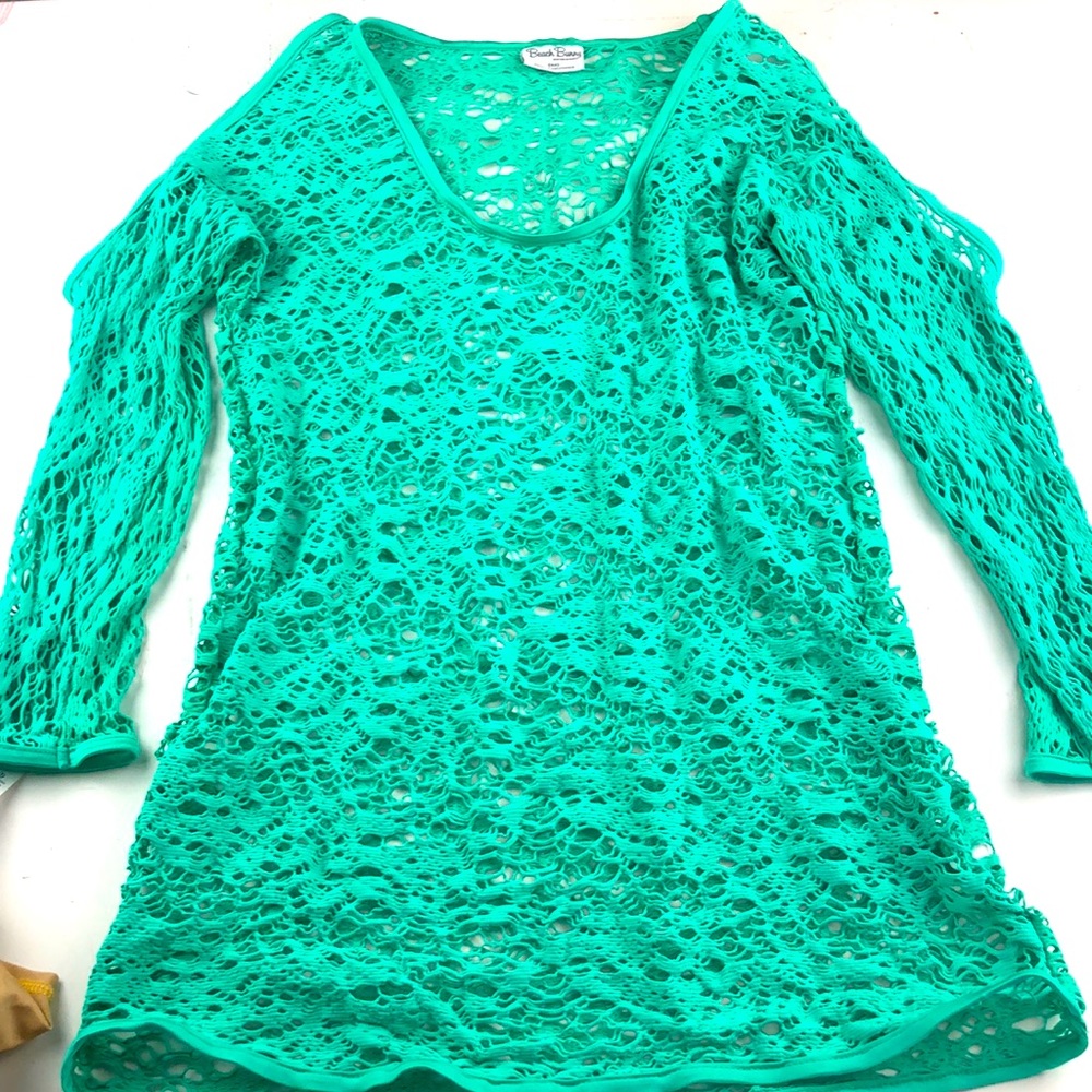 Beach Bunny medium cover up in mint green